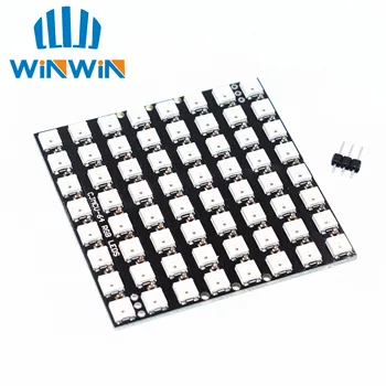 

5pcs WS2812 LED 5050 RGB 8x8 64 LED Matrix