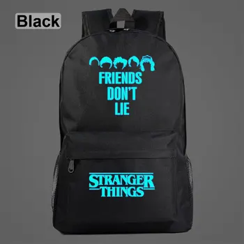 

Luminous Stranger Things Letter Friends Don't Lie Galaxy Children School bag Teenagers Student Schoolbags Women Men Backpack