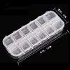 Nail Art Decorations Storage Box Gems Glitter Empty Rectangle Case Organizer Rhinestones Beads Slices Compartments Container ► Photo 2/6