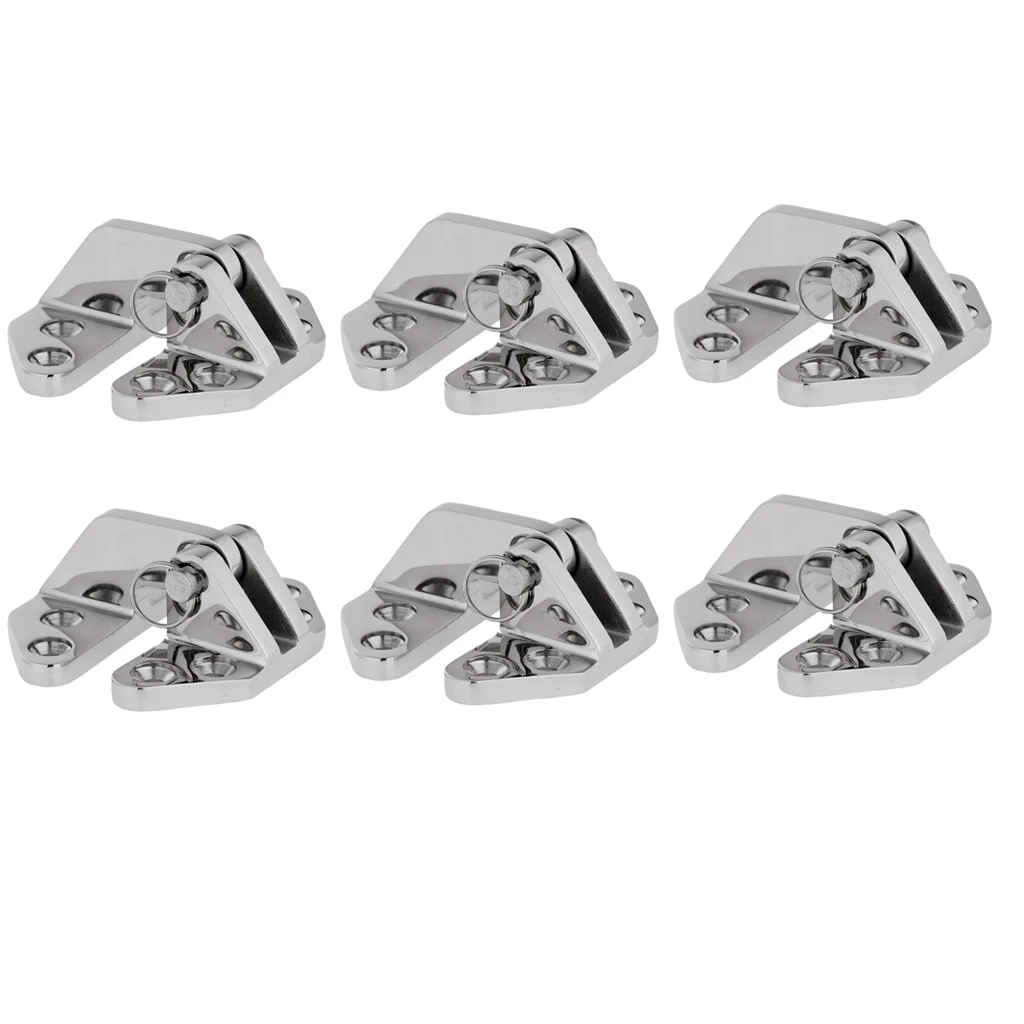 8 Packs 316 Marine Grade Stainless Steel Boat Hatch Hinge W/ Removable Pin