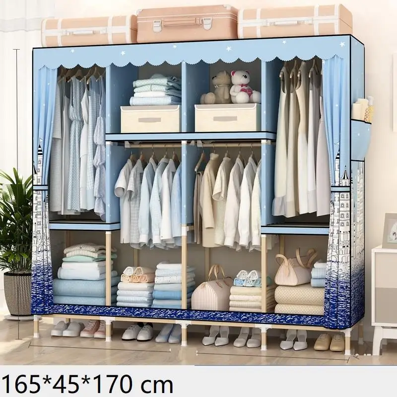 MODEL A Комод для хранения для Meble Tela Armario Ropa Dormitorio Rangement Chambre Closet Mueble шкаф мебель для спальни шкаф - Цвет: MODEL A
