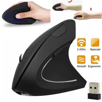 

1pc 2.4G Wireless Vertical Ergonomic 800/1200/1600DPI Optical Mouse For PC Mac