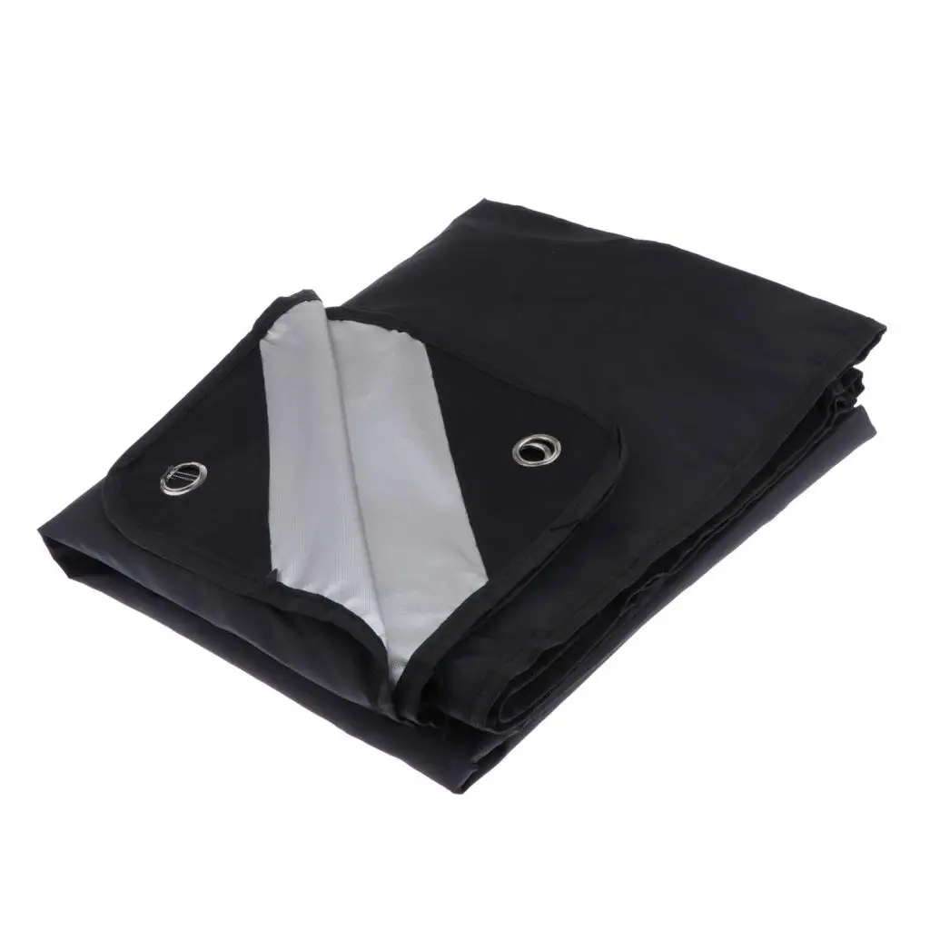 

Black 6.56x8.2ft Drum Set Water-Resistant Dust Cover with Weighted Corners