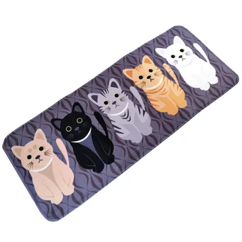 

Hot Sale Welcome Floor Mat Kitchen Carpet Anti-Slip Floor Mat Cat Printed Kitchen Mat Doormat for Entrance Door Living Room Rugs