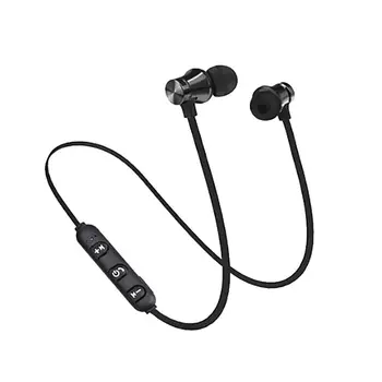 

Xt11 Magnetic Music Bluetooth 4.2 Earphone Sport Running Wireless Bluetooth Headset With Charging Cable Young Earphones Build-In