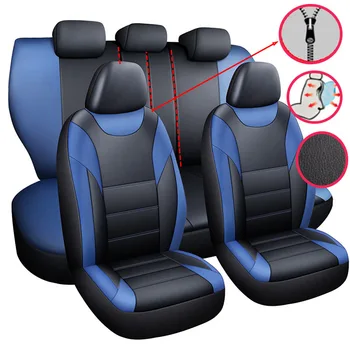 

11 Pcs Leather Car Seat Covers Set Seat Protector Accessories for albea bravo freemont 2012 grande punto linea palio stilo