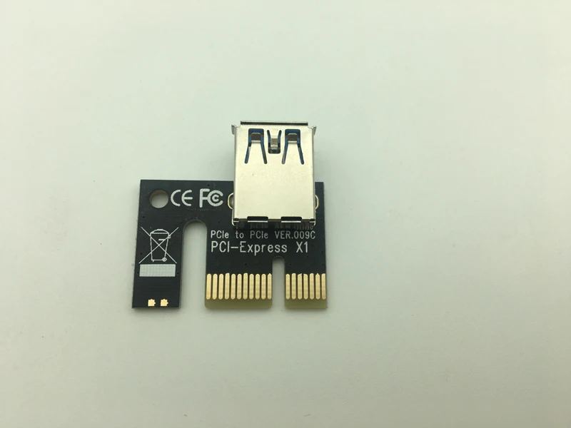 Riser Black VER 009C высококачественный USB 3.0 PCI Express 1X до 16X E удлинитель Райзер карта для
