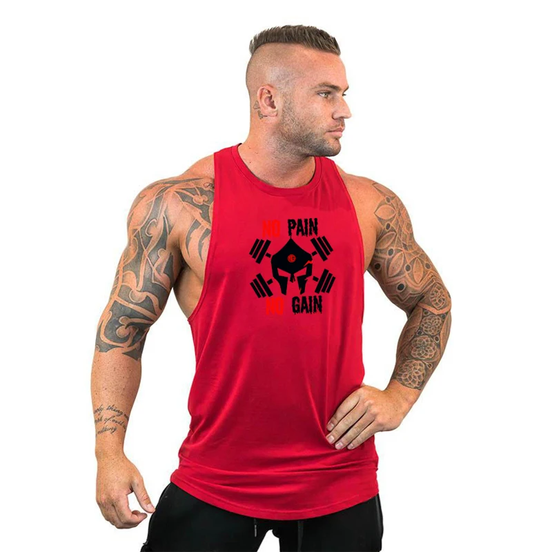 Бодибилдинг бренд майка для мужчин Стрингер короткий топ для фитнеса Singlet рубашка без рукавов тренировка мужская майка спортивная одежда