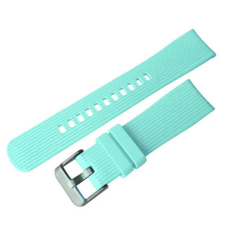 Mint green Для samsung Galaxy 42 мм Active gear S2 classic Sport 20 мм силиконовый браслет для часов Ремешок для Huami Amazfit Bip GTR 42 ремешок - Цвет ремешка: Mint green