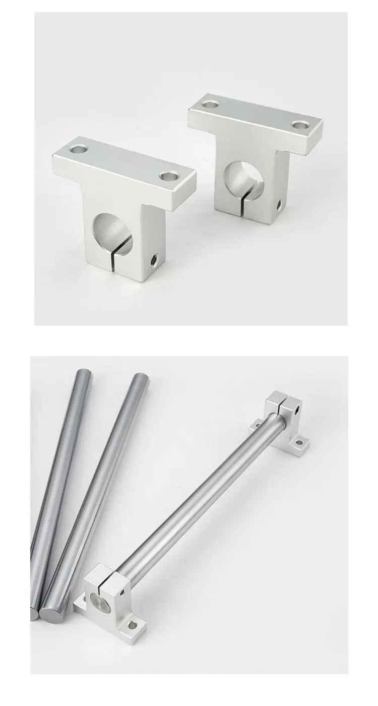 22mm suporte do eixo ferroviário rolamento linear xyz mesa cnc roteador sk22