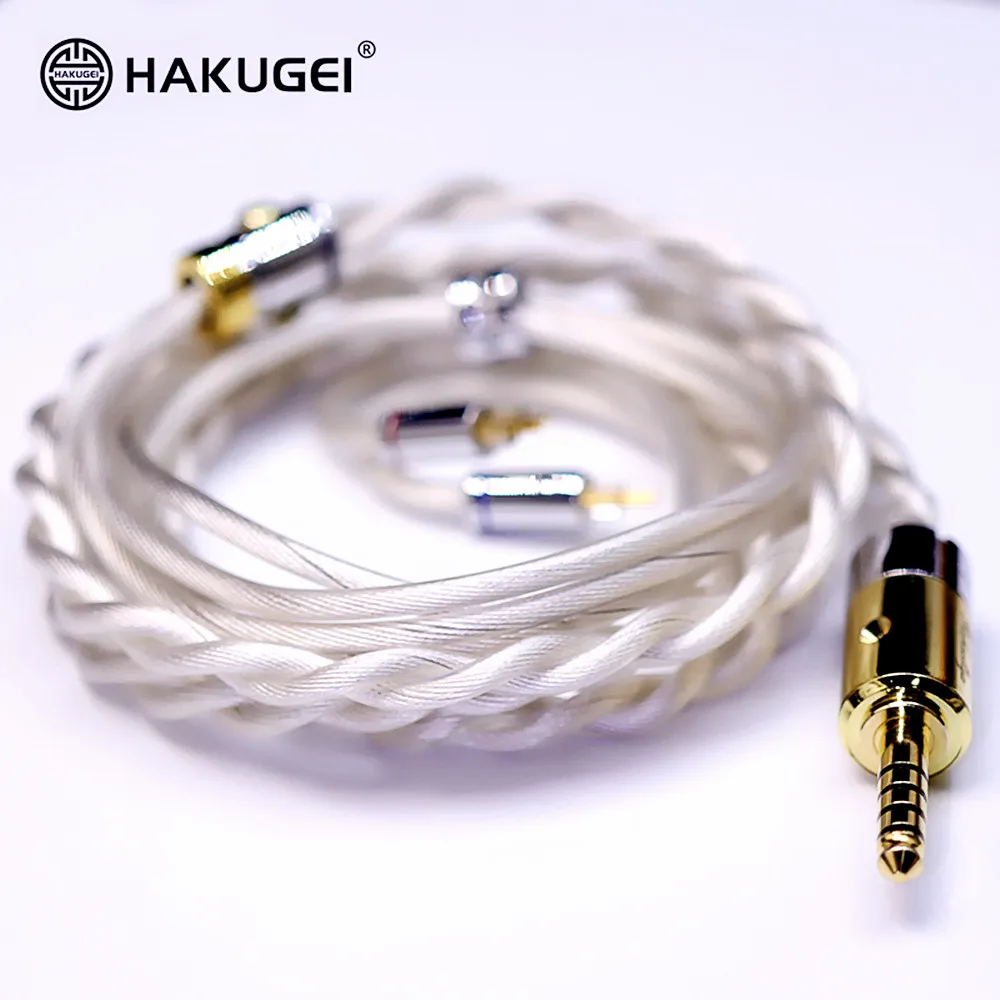 HO6LA 八光うみ セット HAKUGEI White Dragon Earphone Upgrade Cable 2Pin 0.78mm MMCX