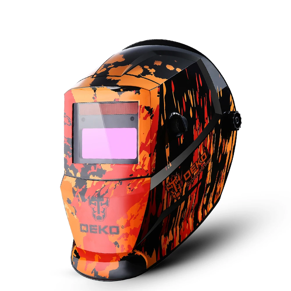 DEKO авто затемнение регулируемый диапазон 4/9-13 MIG MMA электрическая Сварочная маска шлем сварочные линзы для сварочного аппарата