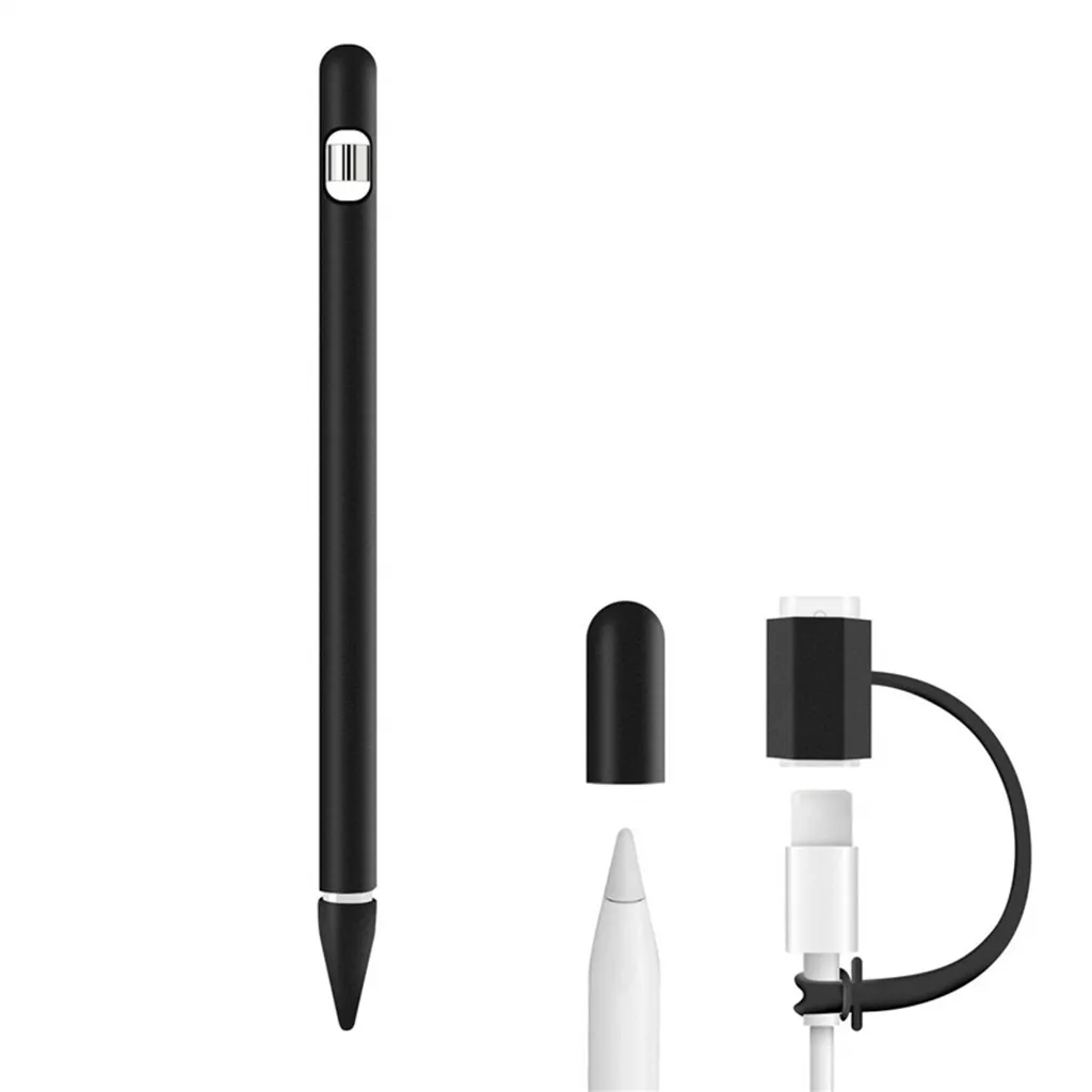 Силикагель чехол Крышка держатель карандаш рукав для Apple Pencil 1th(Gen) нескользящий Силиконовый чехол-рукав защитный чехол