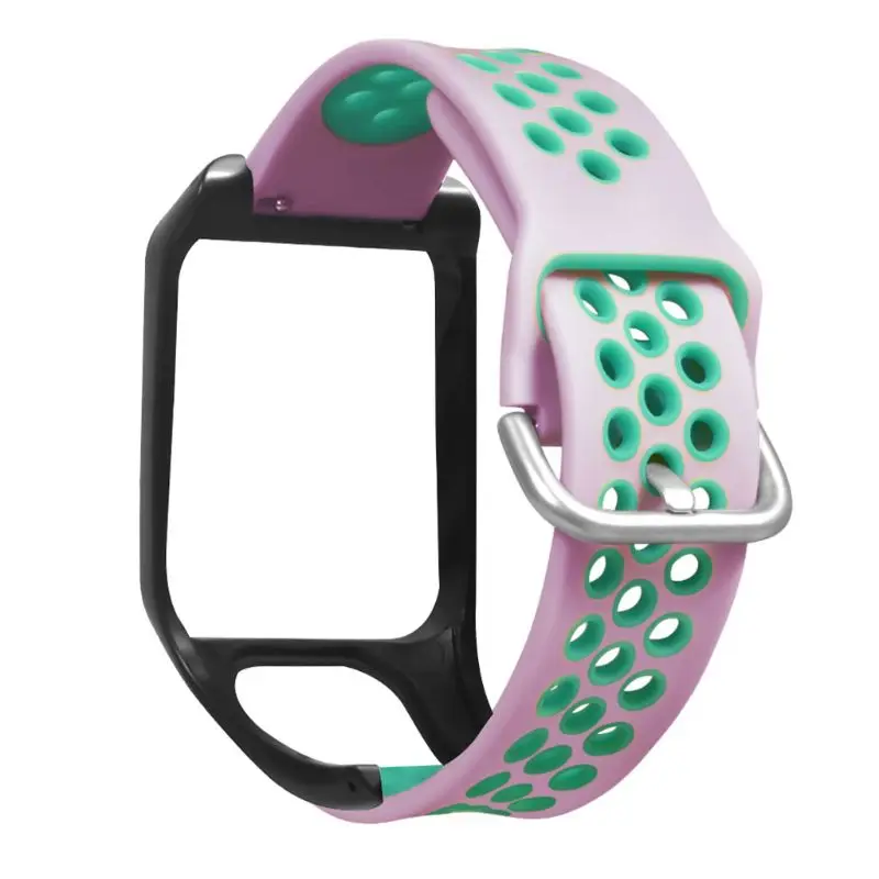 Silicone Wrist Strap Watchband Bracelet Replacement for Tomtom Runner 3/Adventurer/Golfer 2/Runner 2 Cardio/Spark 3 Music Smart