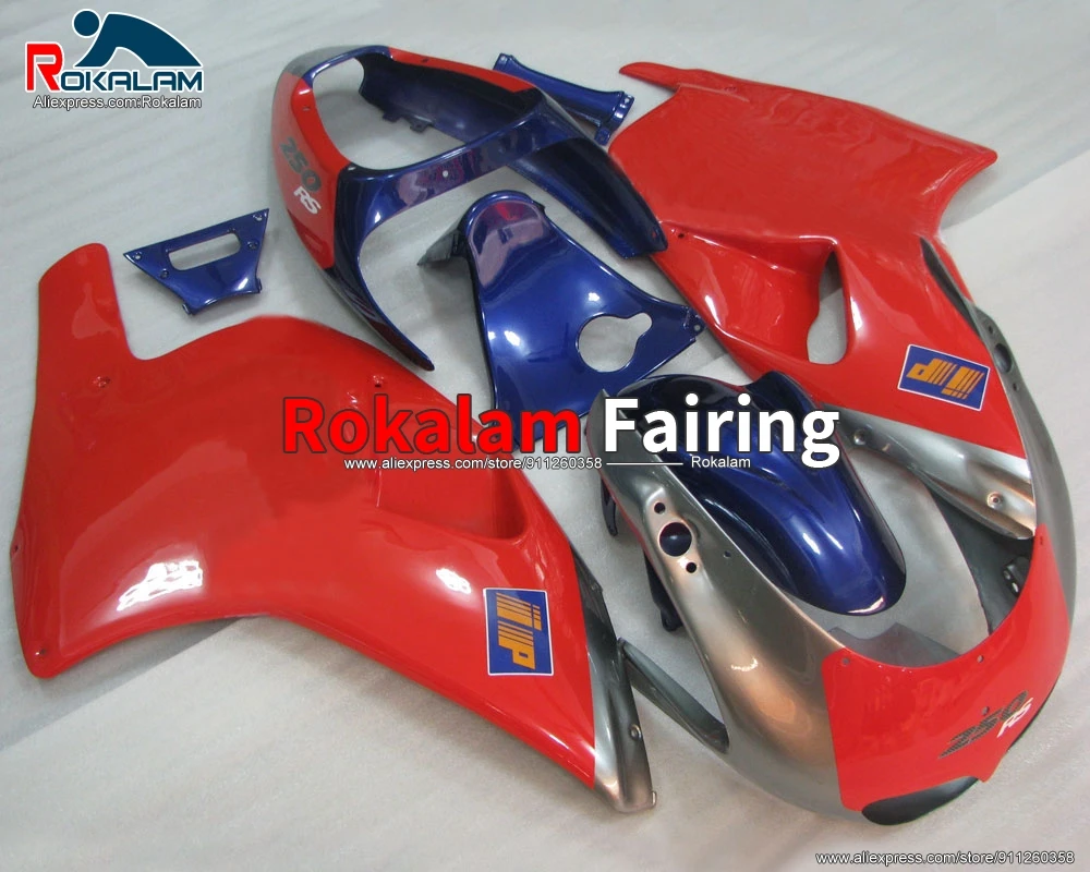 Carrozzeria Personalizzata Per Aprilia Rs250 1995 1996 1997 Rs-250 95 96 97 Kit Gusci Carenatura Abs Rosso Blu Moto