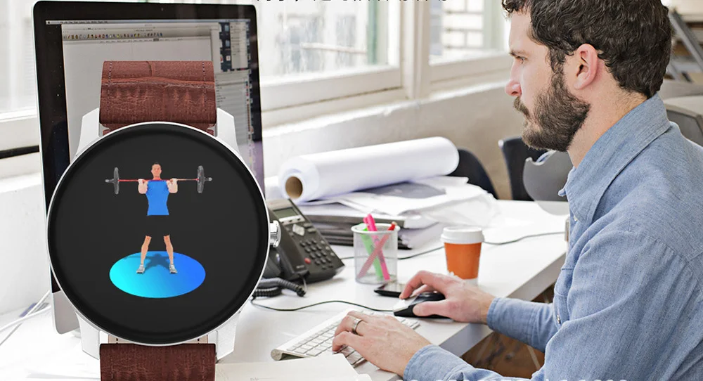 Новые Bluetooth Смарт-часы для мужчин спортивные сердечного ритма кровяное давление Водонепроницаемый Модные круглые полный сенсорный SmartWatch Браслет для женщин