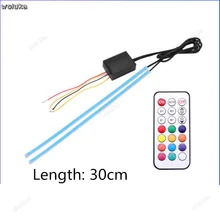 Ультратонкая Автомобильная рулевая фара дневного света модифицированный красочный стример светодиодный свет декоративные огни CD50 Q04