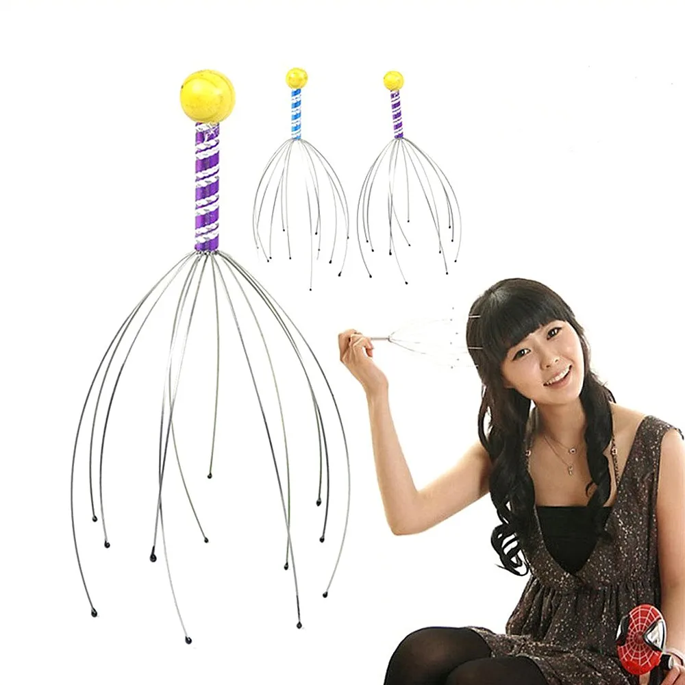 

Portable Head Massager Manual Claw Scalp Massaging Tool - Random Color