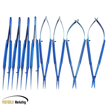 

Microsurgery Ophthalmic Equipment Medical Surgical Instrument set 14CM 8PCS Hand surgical microscopy Titanium
