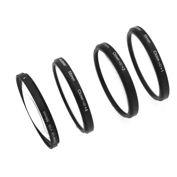 

Macro Close Up Lens Filter +1+2+4+10 Filter Kit 55mm for Canon Nikon Sony