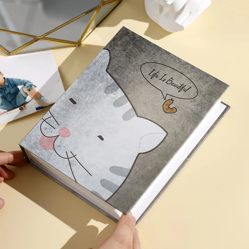 

Новинка, милая детская книга для скрапбукинга с кармашками, водонепроницаемая Большая вместительная 7-дюймовая Фотокарта, семейная детская книга для памяти