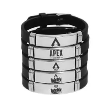 Регулируемая Горячая игра Apex браслеты Легенда черная силиконовая цепь нержавеющая сталь высокое качество отличный рождественский подарок для друзей фанатов A1