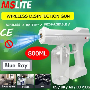 

Novedades 2020 Electric Disinfection Spary Wireless Battery Gun Nano Mist Sparyer Sanitizer Room Humidifier