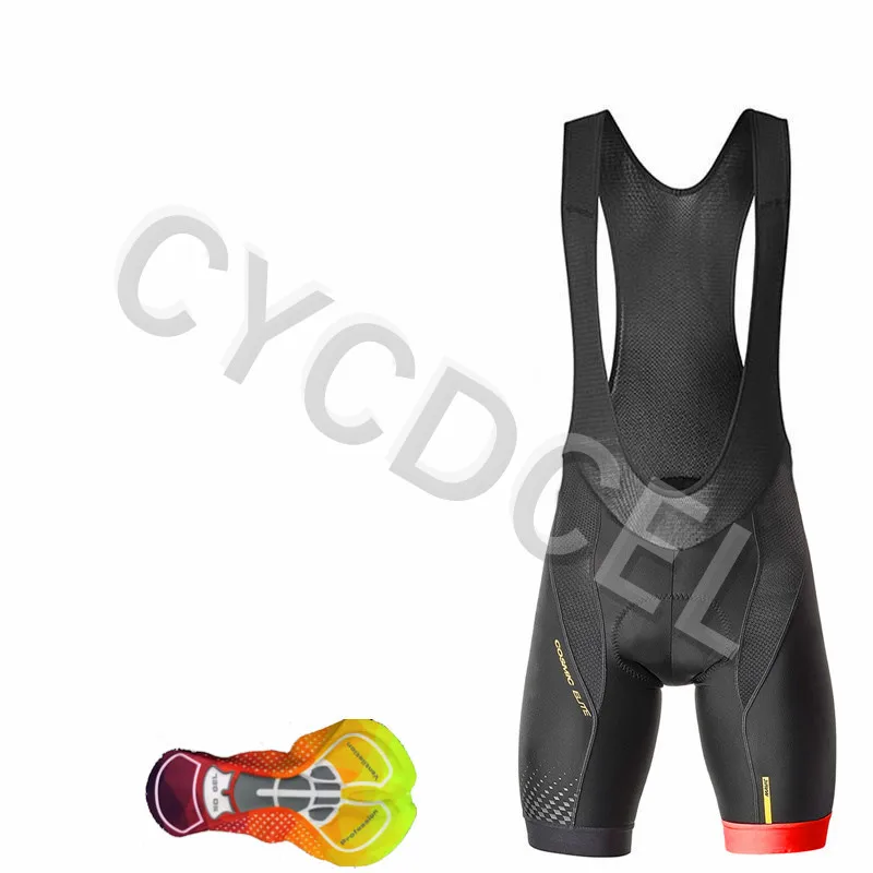 Bib shorts 12 Mavic, новинка, комплект из Джерси для велоспорта, мужские летние топы с коротким рукавом, дышащая одежда для велоспорта, 16D, гелевые шорты с нагрудником, спортивная одежда - Цвет: Bib shorts 12