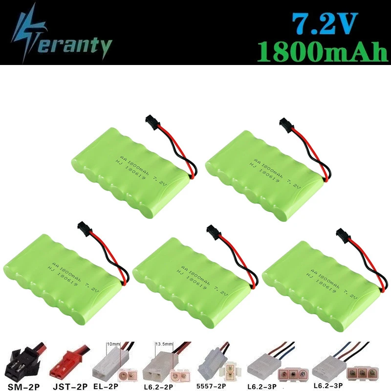 Модель M) 7,2 v 1800mah NiMH аккумулятор для радиоуправляемых игрушек, автомобилей танков, поездов, роботов, лодок, ружья Ni-MH AA 700mah 7,2 v перезаряжаемая батарея