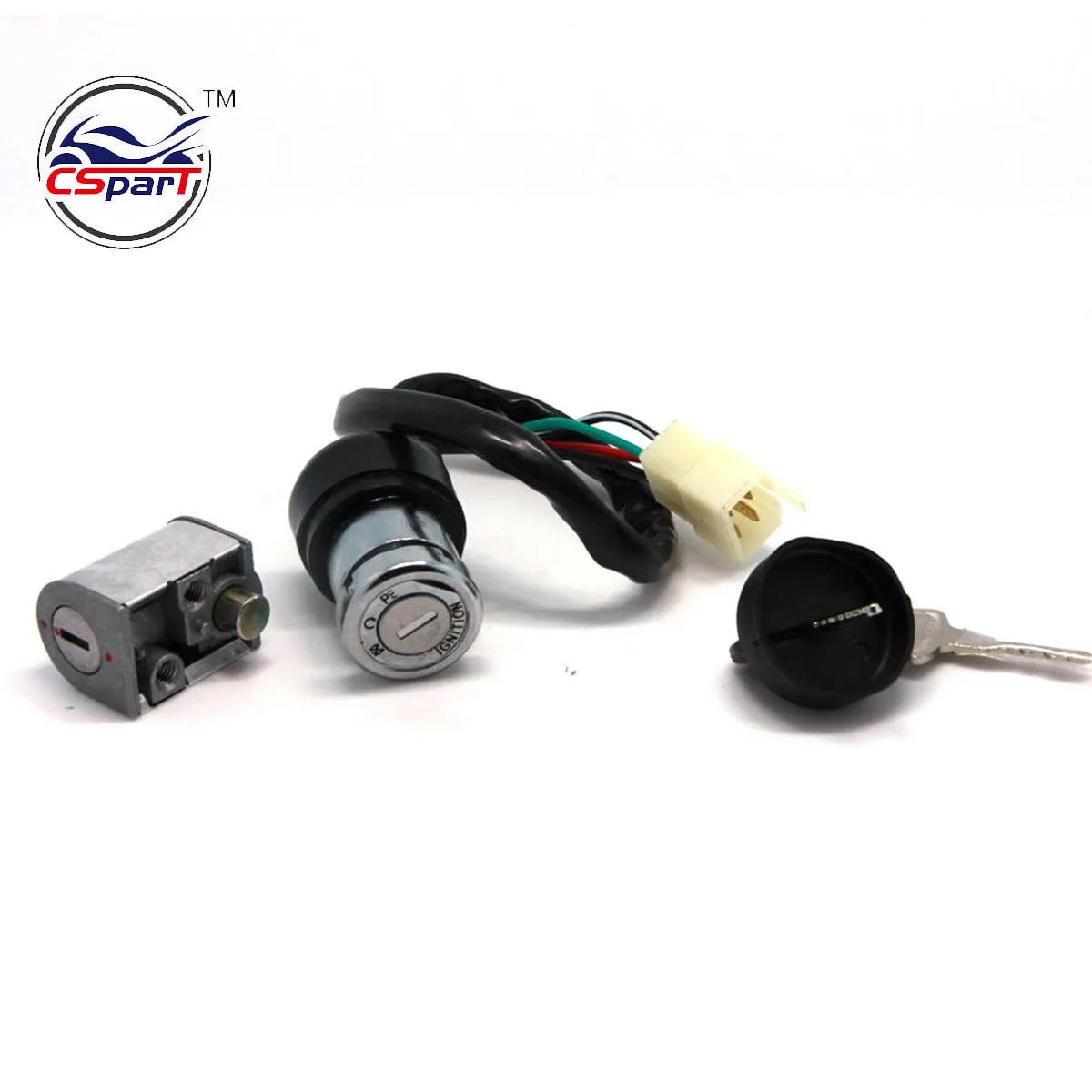 Kit Blocco Interruttore Accensione Per Moto CF188, CF500, CF600, X5, X6 ATV - Con Bobina E 2 Chiavi