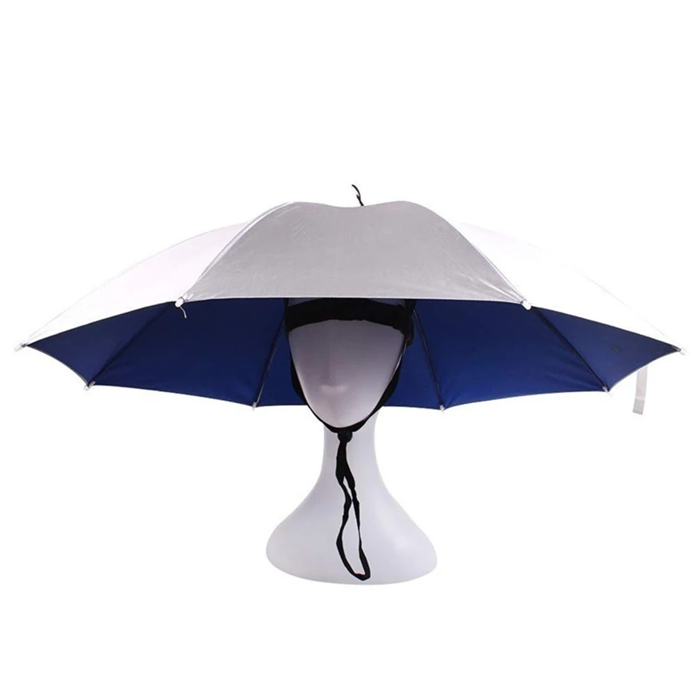 Портативный наружный Анти-ультрафиолетовый легкий дождевик на голову двухслойный зонтик для рыбалки