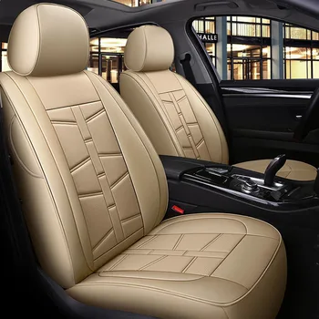 

custom front rear car seat cover leather for Volkswagen Magotan Golf Tiguan Scirocco Touarege car accessories car styling