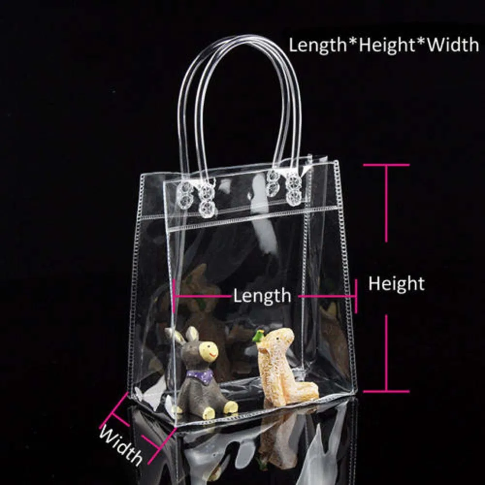 New Clear Women Tote Bag PVC Transparent Shopping Bag Shoulder Handbag Women Tote Travel Bags Environmentally 1 New Clear Women Tote Bag PVC Transparent Shopping Bag Shoulder Handbag Women Tote Travel Bags Environmentally 3