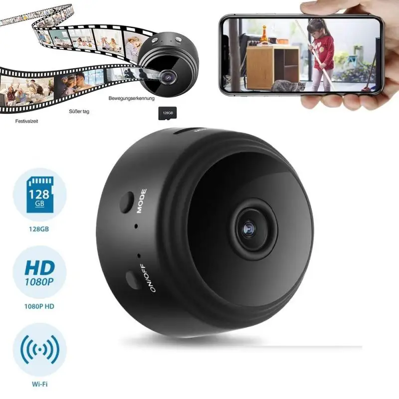 1pc A9 Mini Cámara Wifi Smart Home Hd 720p Cámara Ip - Temu Spain