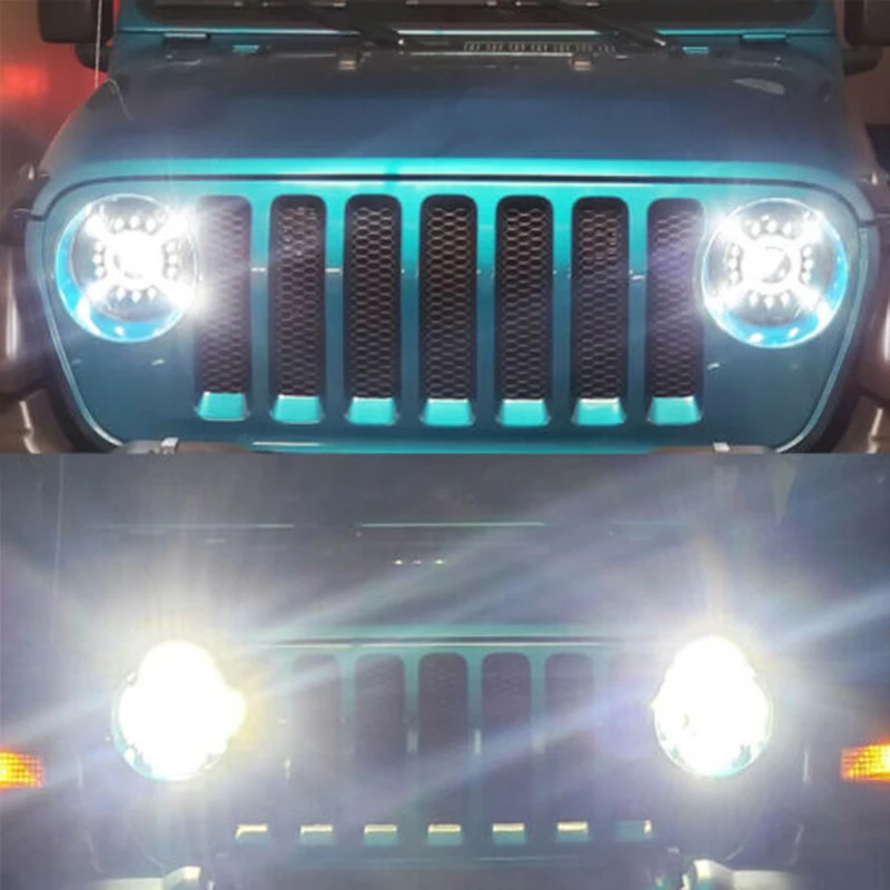 9 дюймов круглый светодиодный фары для- Jeep JL Wrangler SUV фары с дневными ходовыми огнями