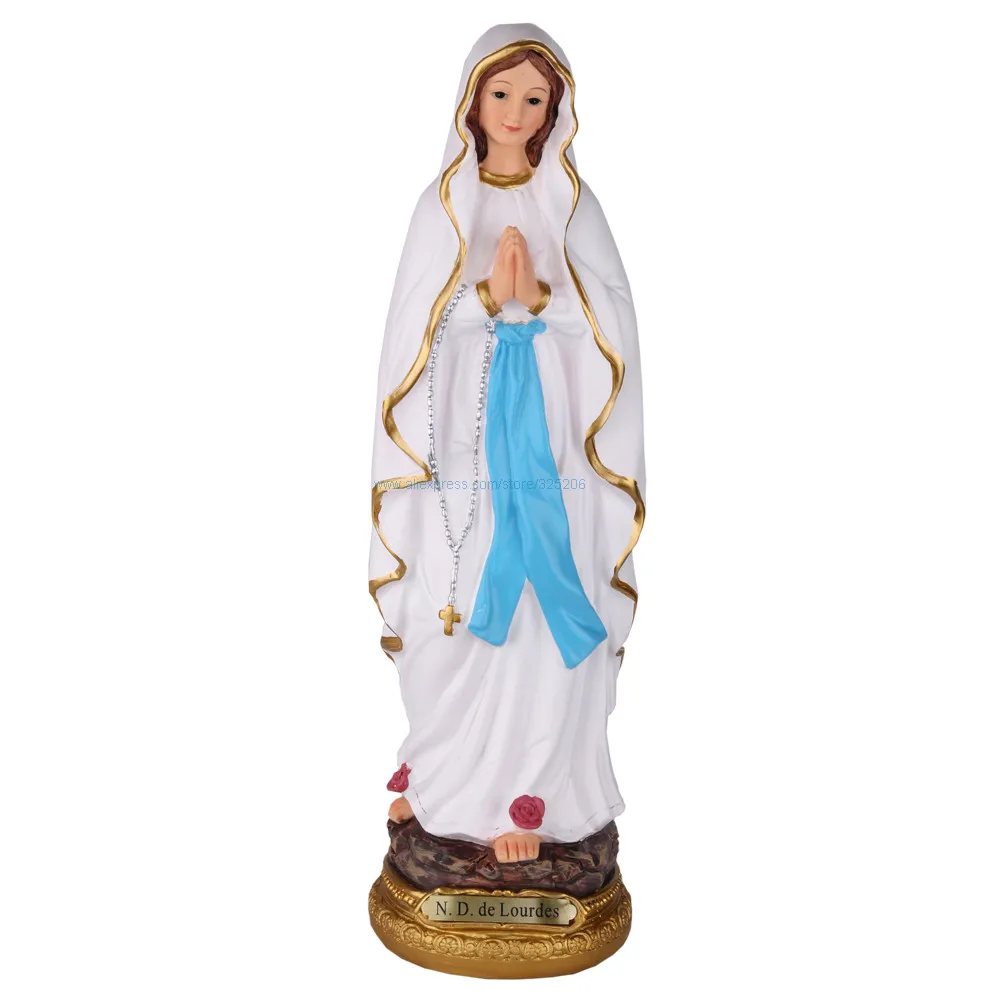 

Our Lady of Lourdes Virgin Mary Statue Table Sculptures 30cm 11.8inch NEW