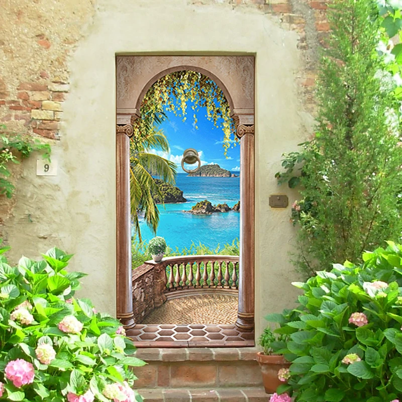 papel de parede mural para decoração da porta de casa