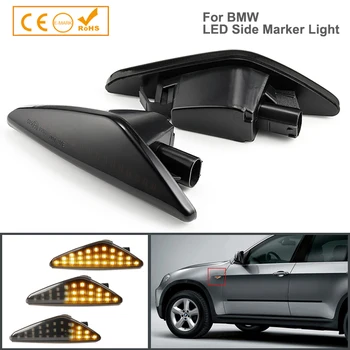 

2x X5 E70 X3 Led Dynamic Side Marker Turn Signal Light Sequential Blinker Light For BMW X6 E71 E72 F25 Amber