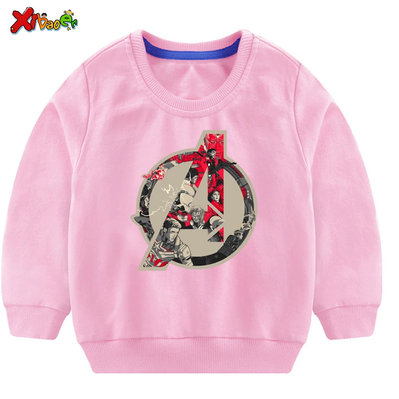 kids sweatshirt Детская толстовка с капюшоном; Новинка года; толстовки с супергероями из Мстителей Marvel; сезон зима-весна-осень; 6 кошек; длинный рукав; Железный человек; Тор; Халк - Цвет: kids sweatshirt