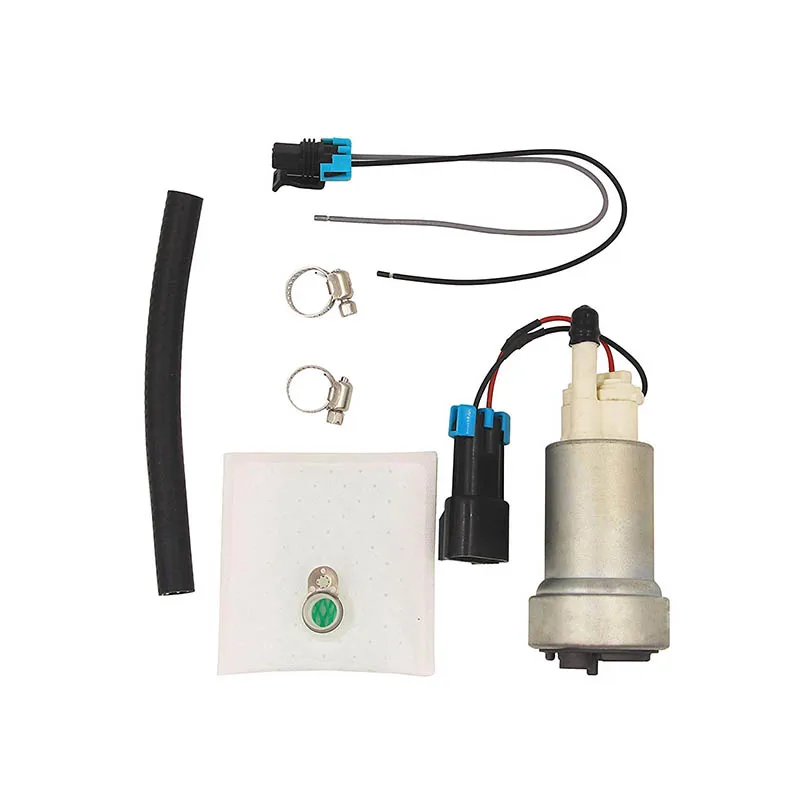 Серебристый 450LPH High Performance Fuel Pump& Install Kit WALBRO# F90000267E85 TIA485-2 B88 - Цвет: Серебристый