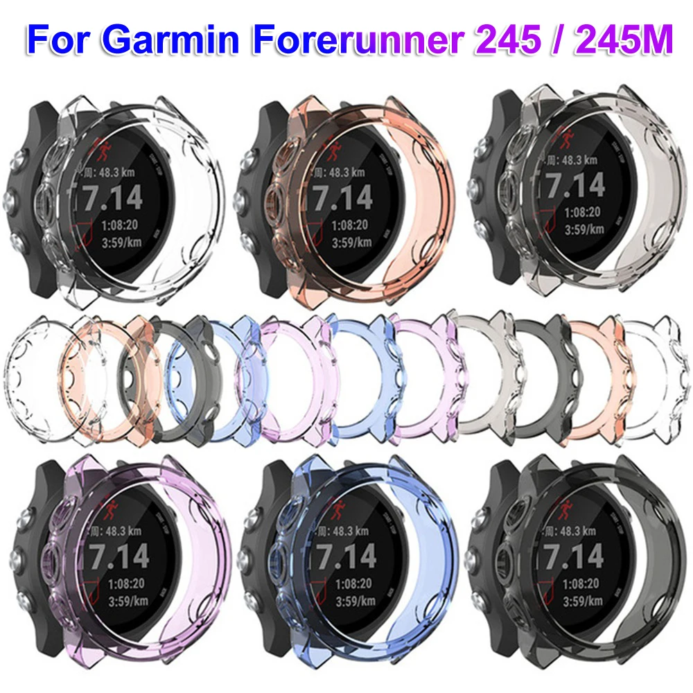 Мягкий ударопрочный защитный чехол forGarminForerunner245/245 M защитный чехол для Garmin Forerunner 245/245M Смарт-часы