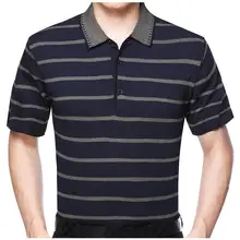 Новинка, рубашка поло, мужская, на каждый день, в полоску, сшитая, поло, Camisas, короткий рукав, высокое качество, для офиса, для работы, рубашка с отворотом, мужская, tommehilger