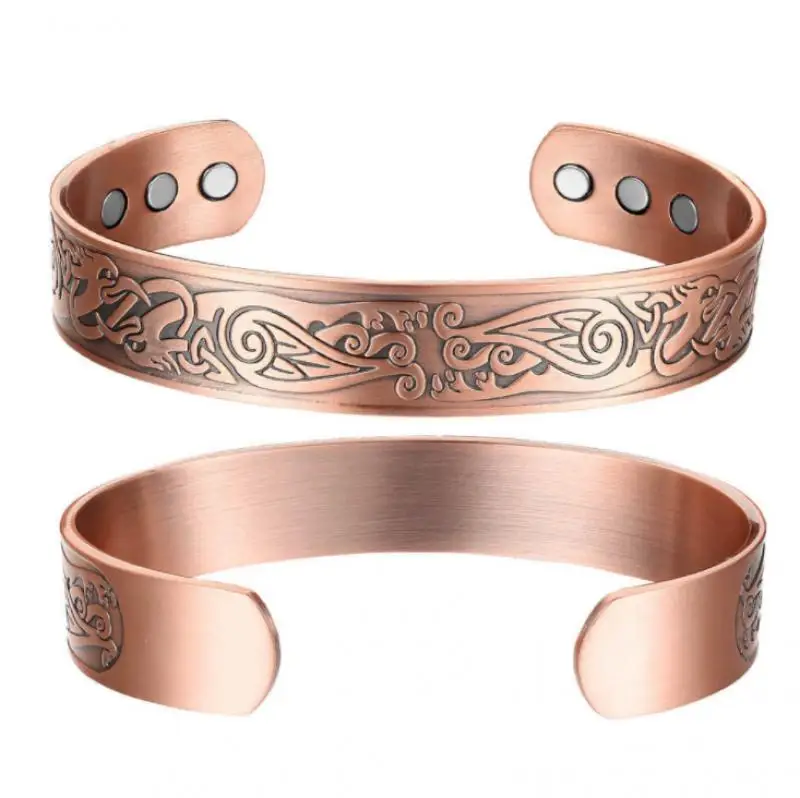 Rose gold bangle bracelet for men women party