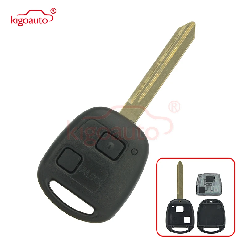 Kigoauto 736670-A дистанционный ключ 2 кнопки 434 МГц с 4D70 чип TOY47 лезвие для Toyota yaris 2004 2005 2006 2007 2008 2009