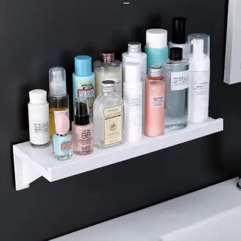 

Bathroom shelf wall-mounted cosmetic sink toilet bathroom wall free punching table storage rack