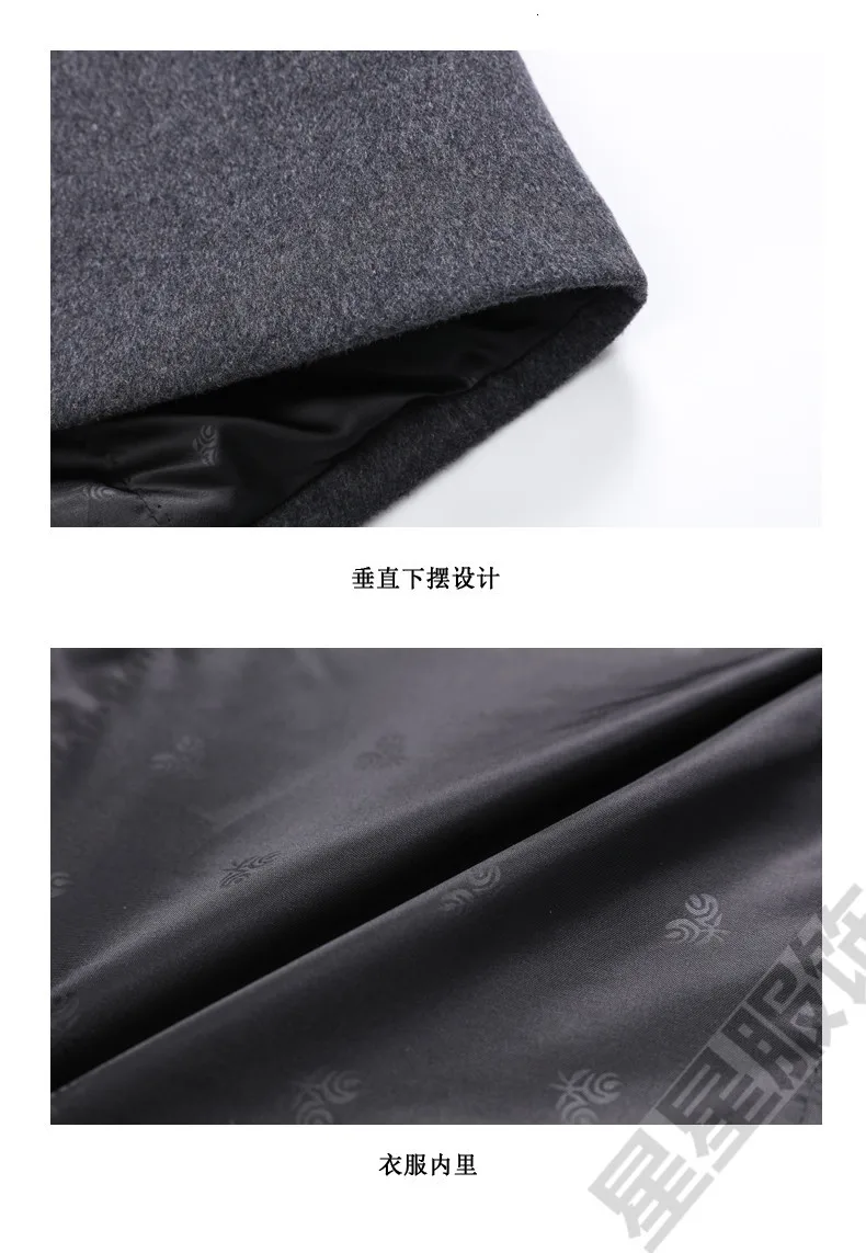 8XL плюс 6XL Зимняя шерстяная куртка мужская Высококачественная шерстяная облегающее пальто в повседневном стиле с воротником шерстяное пальто мужская длинная хлопковая куртка с воротником