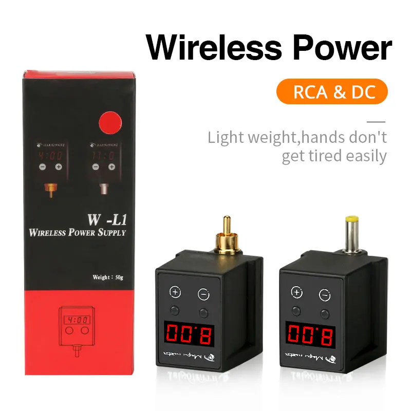 

2019 New Professional Mini Wireless Tattoo Power Automatic Matching Motor Machine Power Supply RCA DC Interface Energy Efficient