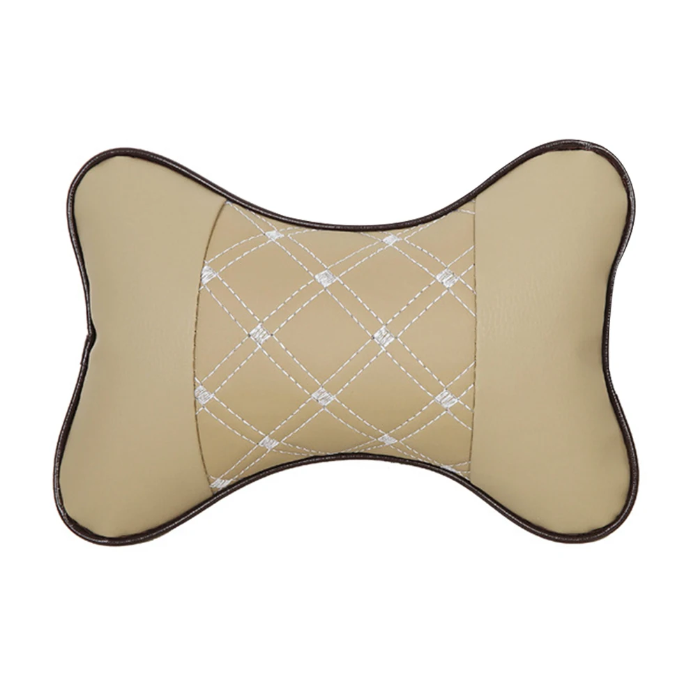 PU Elastic Strap Neck Support Pillow Fatigue Relieve All Season Cushion Durable Headrest Car Seat Supplies