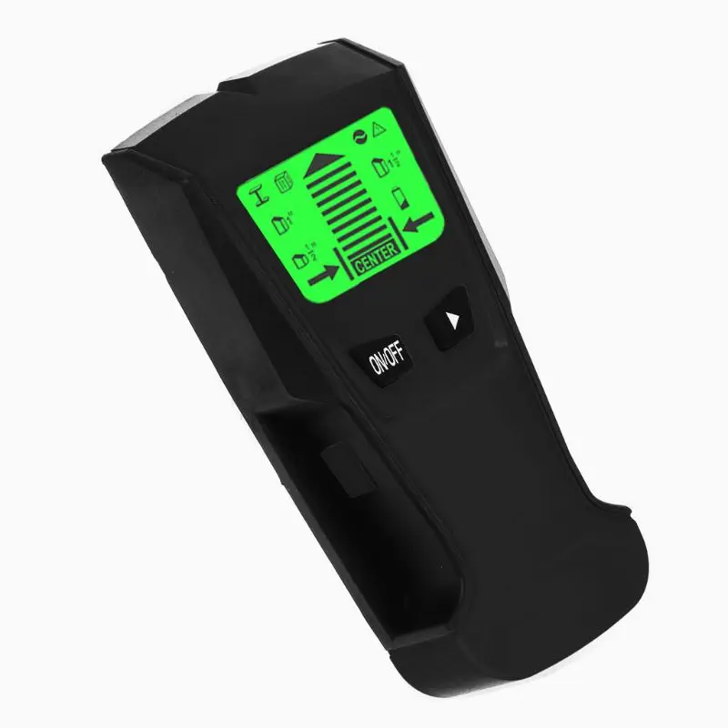 

Black Wall Thickness Gauge Backlight Stud Metal AC Wire Scanner Wall Stud Finder Electronic Auto Calibration Without Battery