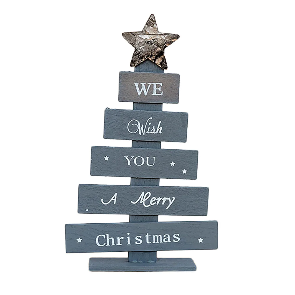 Рождественские елки, деревянные мини-елки, настольные украшения, вечерние, для дома, Рождественский Декор, горячая Распродажа, украшения